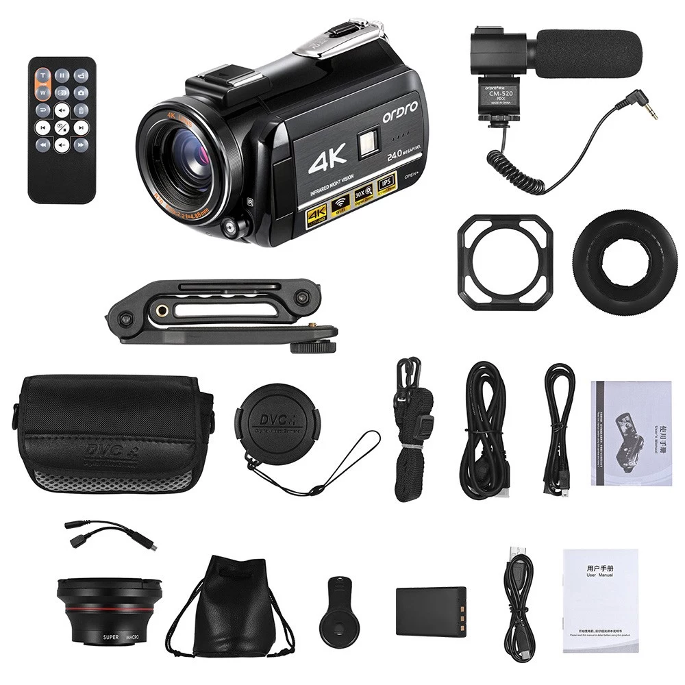 ORDRO AC3 4K WiFi Digital Video Camera Camcorder - image 7