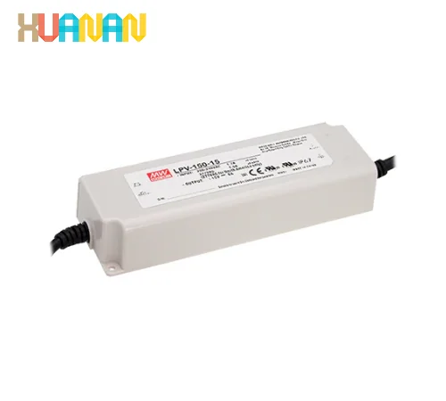 MEAN WELL LPV-150-12 150W 12V LED Driver – IP67 Class II, Plastic Case