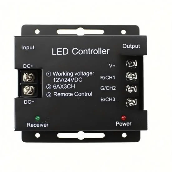 DC12-24V 18A RGB Wireless Touch Remote Controller – 432W, RF, 20M Range - image 2