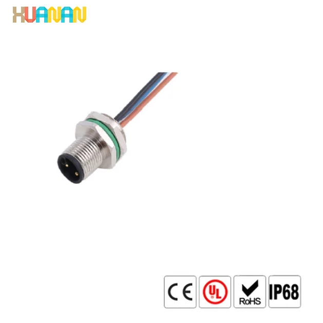 2pin 3pin 4pin 5pin 6pin Electric Plug M8 M16 M15 M12 Waterproof Cable Connectors Waterproof Plugs