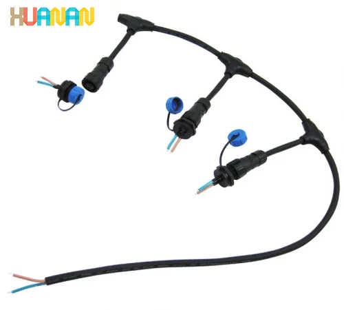 2pin 3pin 4pin LED Cable Joint Outdoor PVC material T Type Waterproof Plugs - image 4