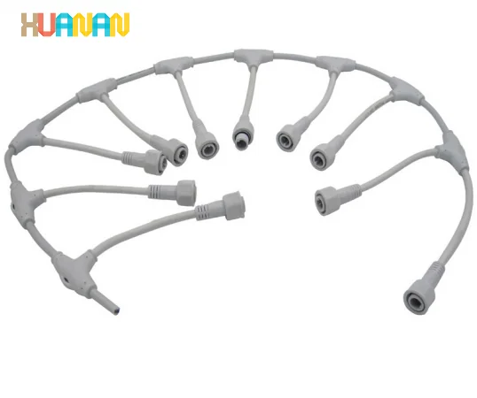 2pin 3pin 4pin LED Cable Joint Outdoor PVC material T Type Waterproof Plugs - image 5