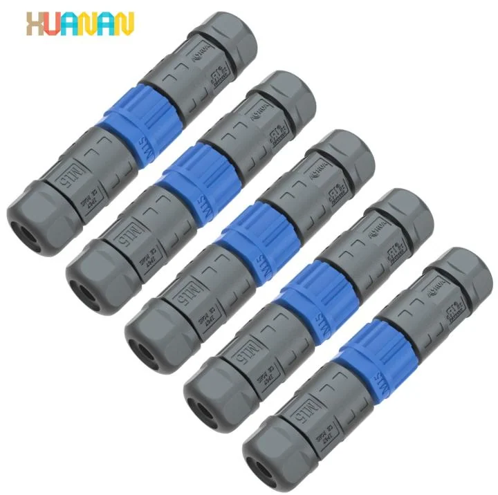 2pin 3pin Male To Female Wire M15 Solder Type Assembly Connector Waterproof IP67