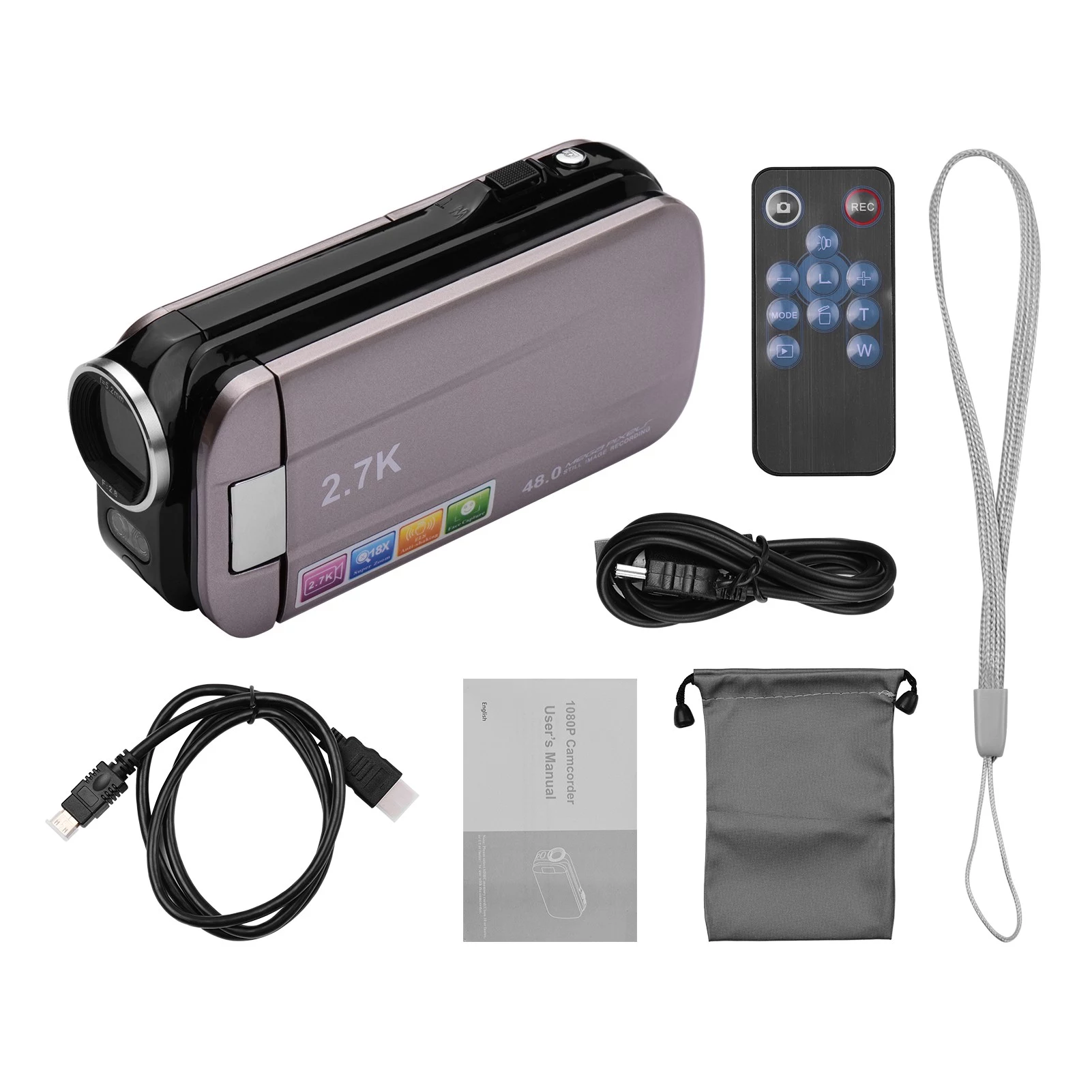 2.7K Ultra HD Mini Digital Video Camera DV Camcorder - image 6