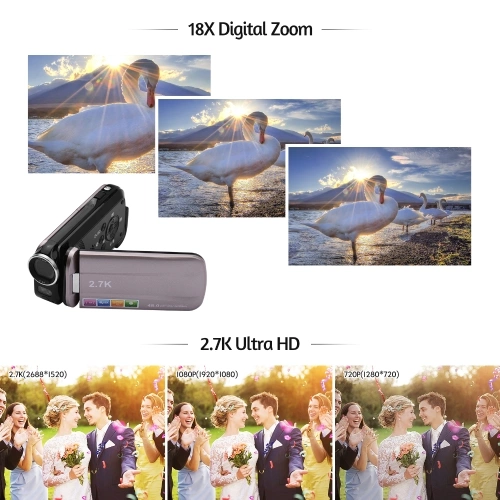 2.7K Ultra HD Mini Digital Video Camera DV Camcorder - image 9