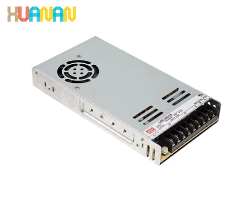 MEAN WELL LRS-350 Series 350W Switching Power Supply – Low Profile, Fan Cooling