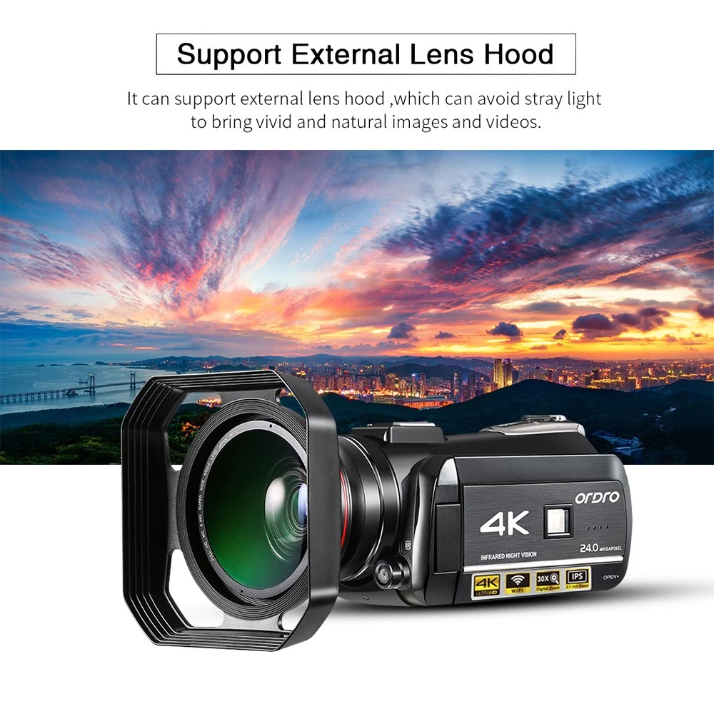 ORDRO AC3 4K WiFi Digital Video Camera Camcorder - image 5