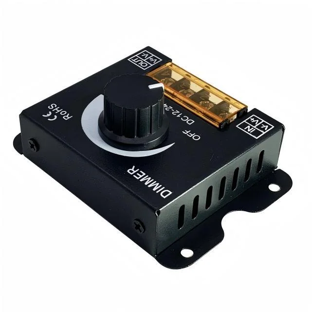 DC12-24V 30A LED Dimmer – Manual Monochromatic Lighting Controller