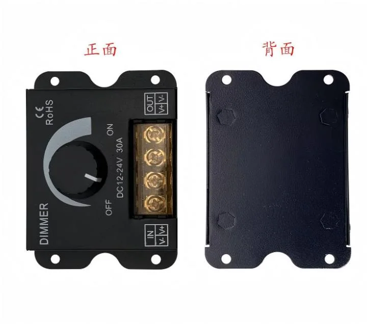 DC12-24V 30A LED Dimmer – Manual Monochromatic Lighting Controller - image 3