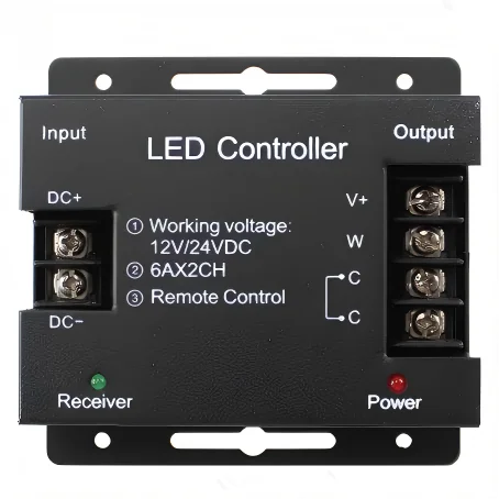 DC12-24V 12A Dual Color Touch Remote Dimmer Controller – CCT Dimming - image 2