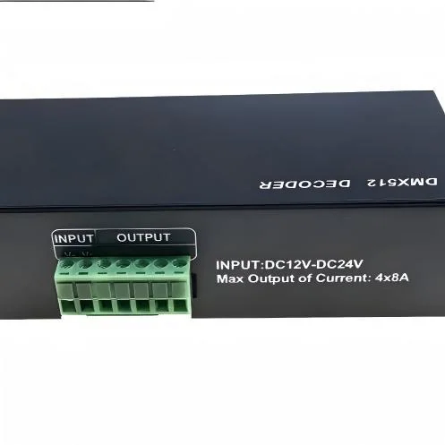 DC12-24V DMX512 RGB/RGBW LED Decoder – 3/4 Channel, 8A/CH - image 3