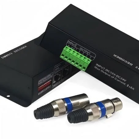 DC12-24V DMX512 RGB/RGBW LED Decoder – 3/4 Channel, 8A/CH - image 4