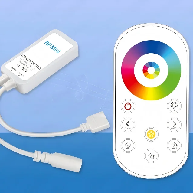 DC5-24V 6A Wireless RF Touch Remote Controller – For RGB, RGBW, RGBCCT LED Strips - image 4