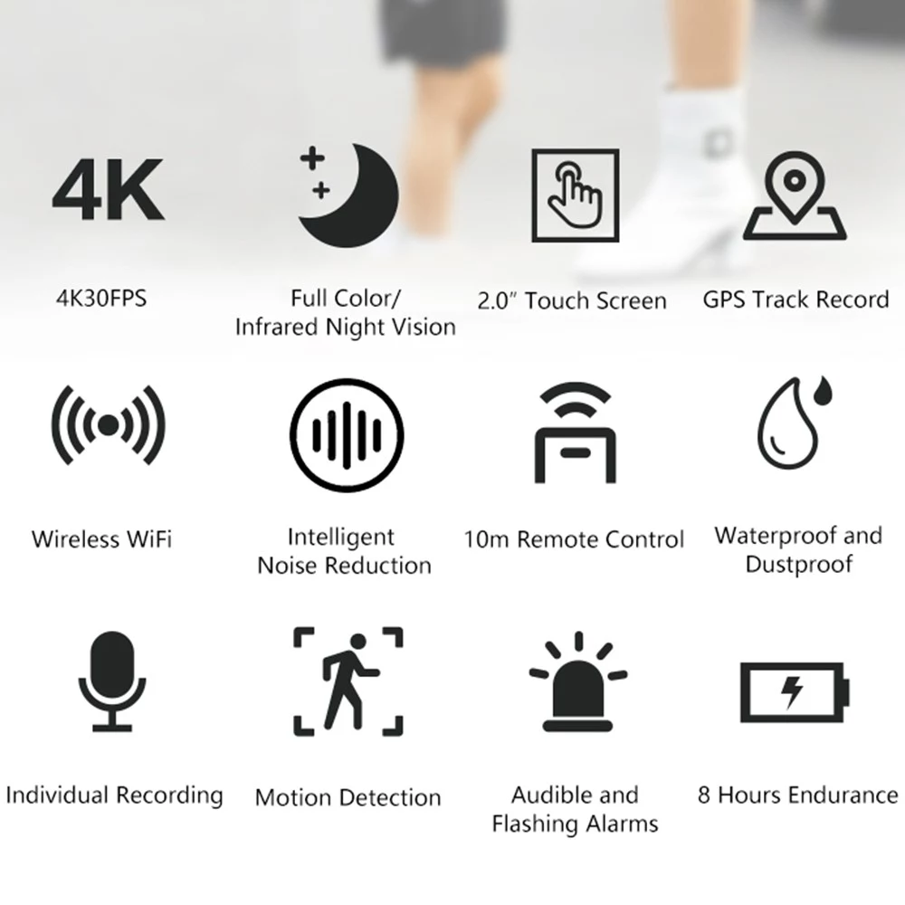 SJCAM A50 4K Wearable Body Camera WiFi Sports Camera Camcorder - image 9