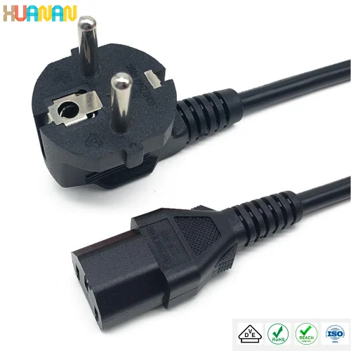 EU 2pin Straight To Open End Power Accessories , EU CEE7/16 CEE7/7 TO C7 C13 Power Cables - image 3