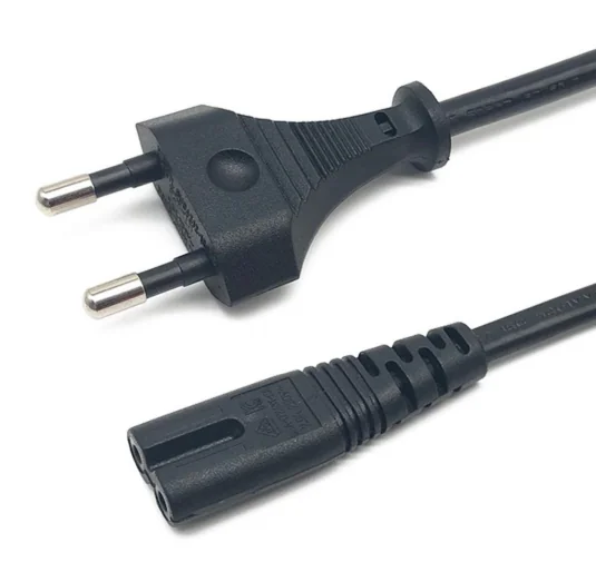 EU 2pin Straight To Open End Power Accessories , EU CEE7/16 CEE7/7 TO C7 C13 Power Cables - image 5
