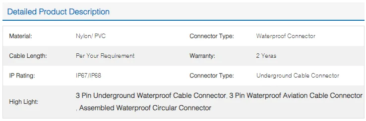 GX16 Underground 3Pin Waterproof Aviation Cables Connectors Waterproof Plugs - image 5