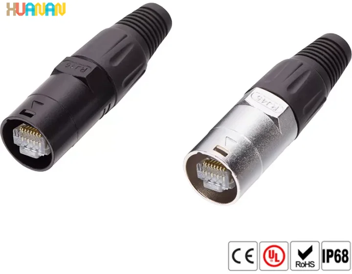 Industrial aviation plastic connector RJ45 Waterproof Connector socket plug type