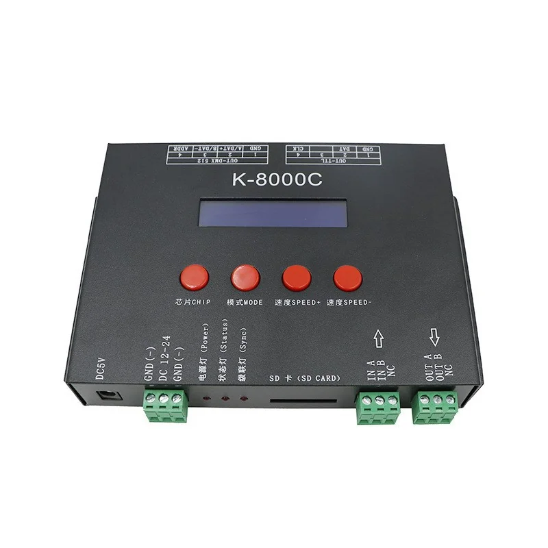 K-8000C SD Card LED Controller – 8-Port, 8192 Pixels, Scalable Control - image 4