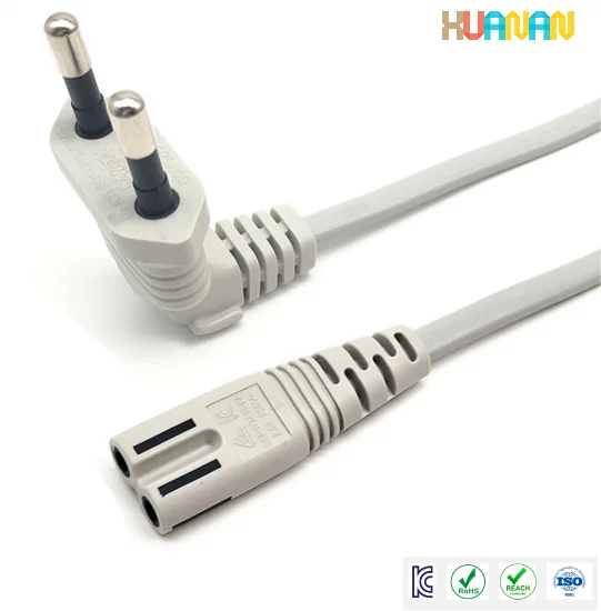 Korea KSC8305 2pin 3pin To C7 C13 Power Cord AC Power Cables