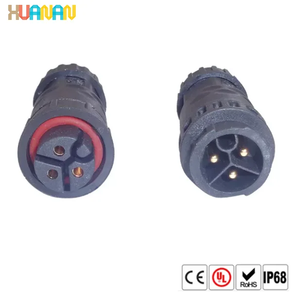 LED Lighting 2pin 3pin 4pin 5pin K19 IP67 Waterproof Connector Waterproof Plugs - image 2