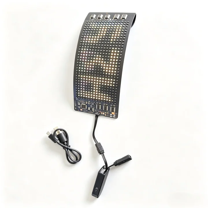 LED Programmable Display Cap – Custom Text, USB Rechargeable, Wholesale - image 2