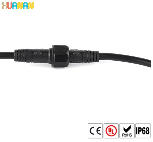 Low Voltage PVC 3PIN M15 Male And Female Connectors 24-26AWG Cables Waterproof Plugs - image 3
