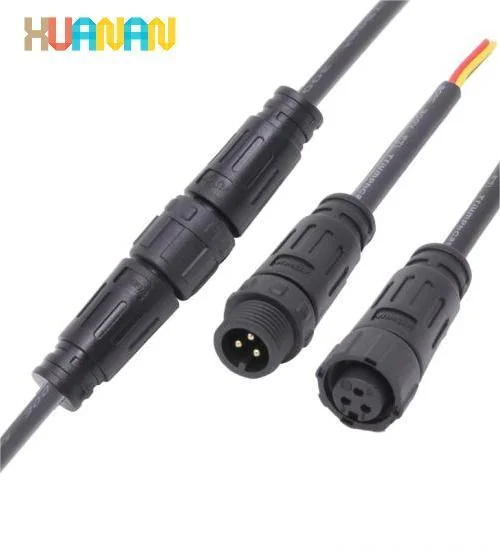 2Pin 3Pin 4Pin 5Pin 6Pin 7Pin 8Pin M12 Circular Pre-Wire Male And Female Socket With 18/20/ 22/24 AWG Cable - image 2