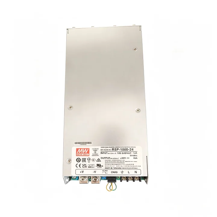 MEAN WELL RSP-1000 Series 1000W Power Supply – 1U Low Profile, Active PFC