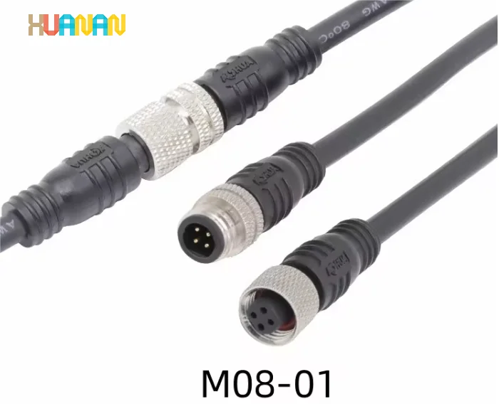 Metal Type M08 Male Female Waterproof Plugs Power Wiring Accessories