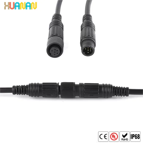 Multi Core 6PIN M10 connectors IP68 Waterproof Male Female Connectors