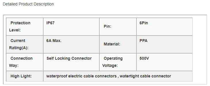 Multi Core 6PIN M10 connectors IP68 Waterproof Male Female Connectors - image 6