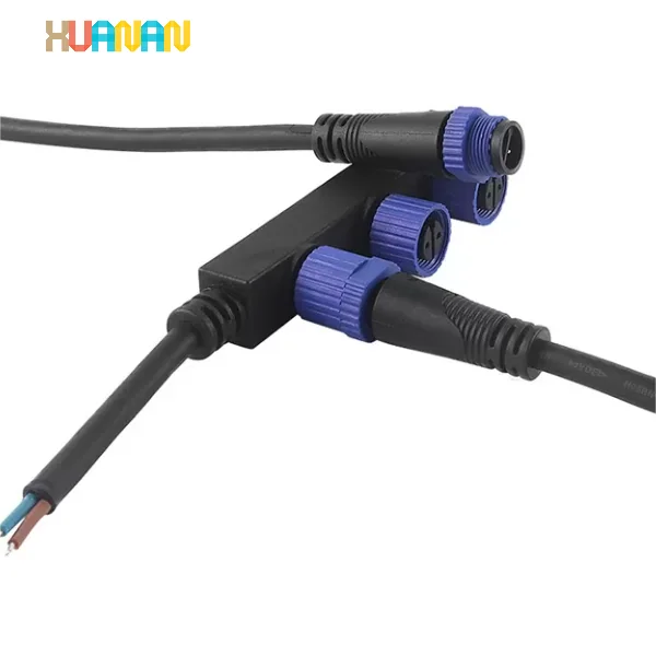 Nylon F Shape PA66 M15 Multi Pin Waterproof Connectors - image 2
