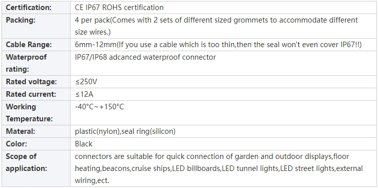 2pin 3pin 4pin M25 Assembly Screw Fixing Type LED Electrical Landscape Light Grow Lighting Cable Connectors - image 5