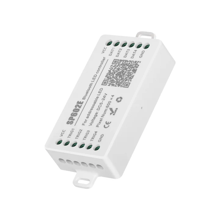 SP602E Bluetooth & RF 4-Channel Pixel LED Controller – APP/Remote, Music Sync - image 2