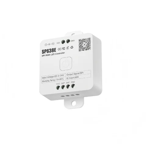 SP638E SPI RGB LED Controller – 600 Pixels, App & Remote Control - image 2