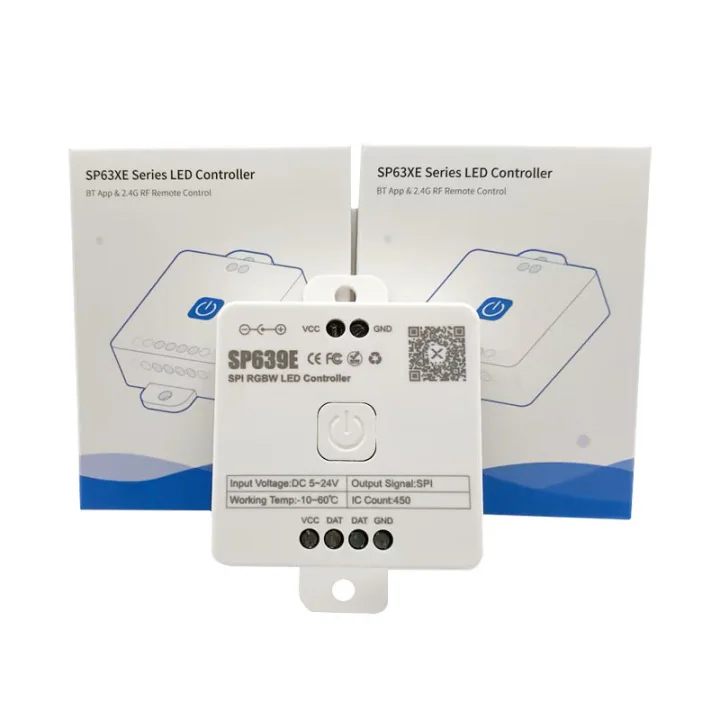 SP639E SPI RGBW LED Controller – Bluetooth Music APP, 2.4G Remote, 450 Pixels - image 2