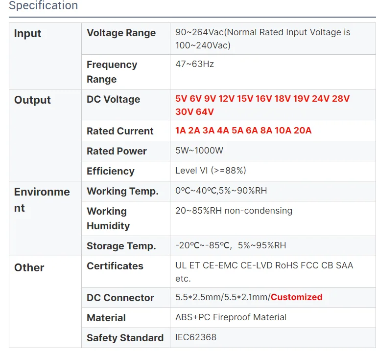 600W Switching Power Module Industrial Power Supplies 52V11.5A Open Frame Power Supply - image 5