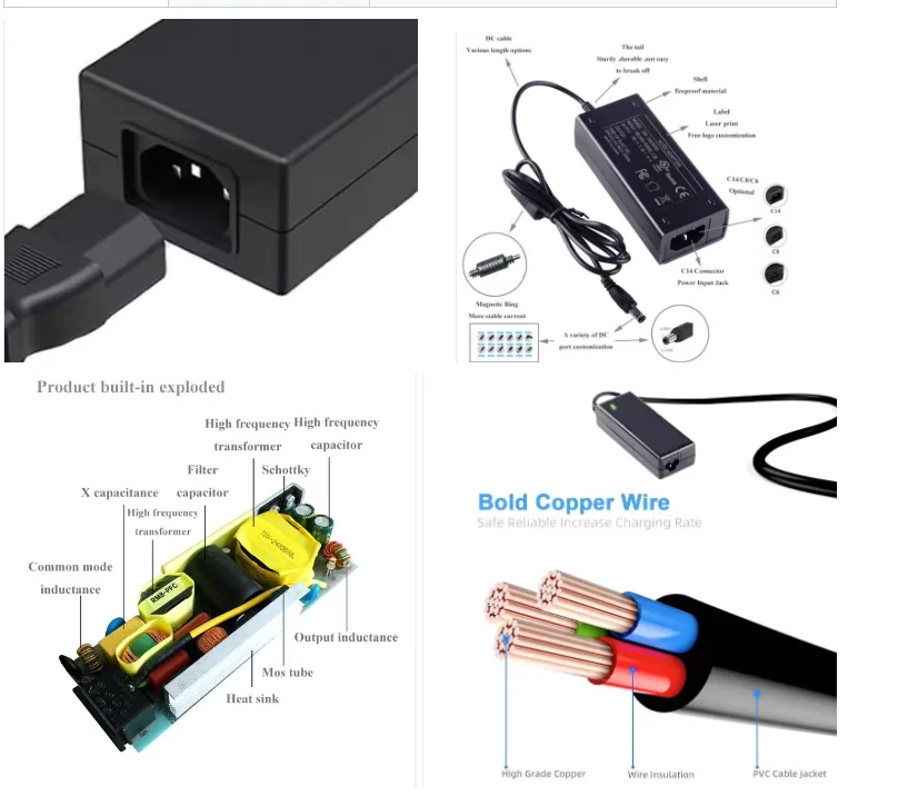 600W Switching Power Module Industrial Power Supplies 52V11.5A Open Frame Power Supply - image 6