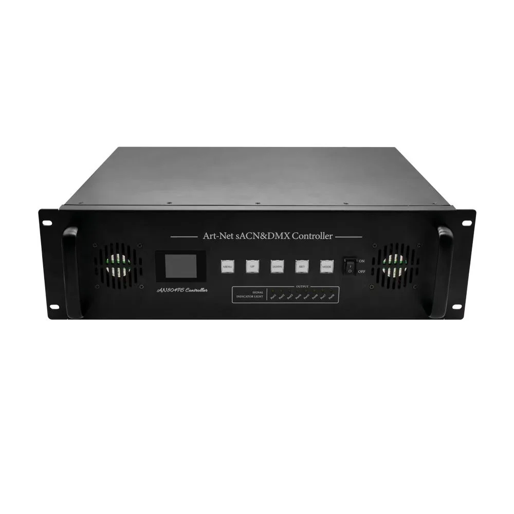 XXA-AN804PS 3U Rack-Mount ArtNet LED Controller – 8 Ports, 680 Pixels/Port - image 2